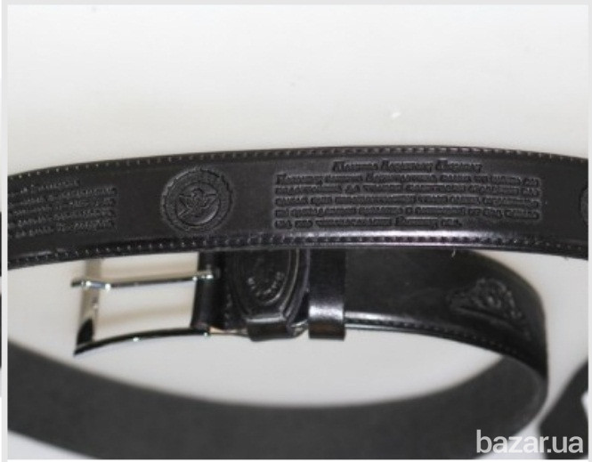 Ремень кожаный с молитвами Київ - зображення 2