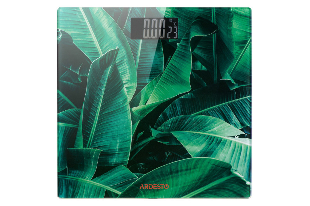 Весы напольные Ardesto SСB-965-LEAVES 30х30 см зеленые Київ - зображення 1