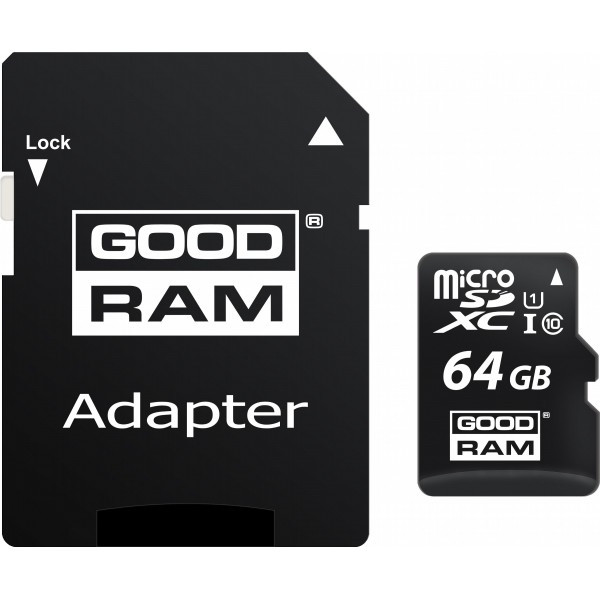 Карта пам'яті Goodram microSDХC 64GB UHS-I Сlass 10 + SD-adapter (M1AA-0640R12) Харьков - изображение 3