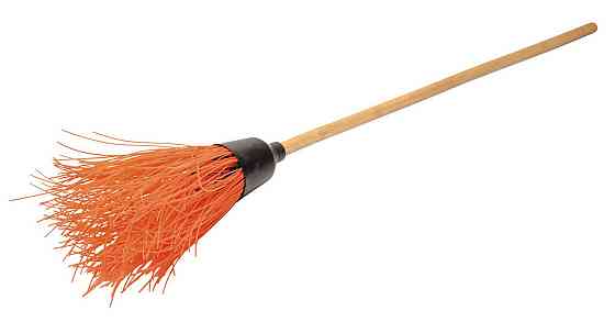 Метла уличная круглая ГОСПОДАР ПП 90х200 мм с деревянной ручкой 1500 мм 14-6340 Харьков