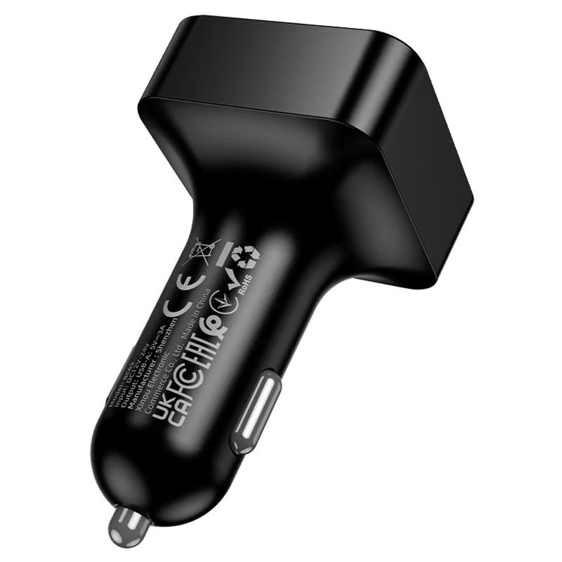 АЗУ FM модулятор Borofone BC63 Selecto QC3.0 (2USB-A) Херсон - зображення 4