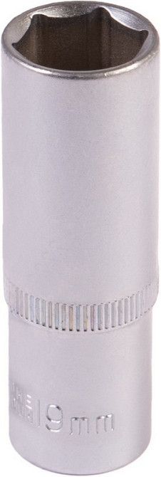 Головка торцевая 6-гранная удлиненная MASTERTOOL ½" 19 мм L 78 мм CrV 78-0519 Харків - зображення 1