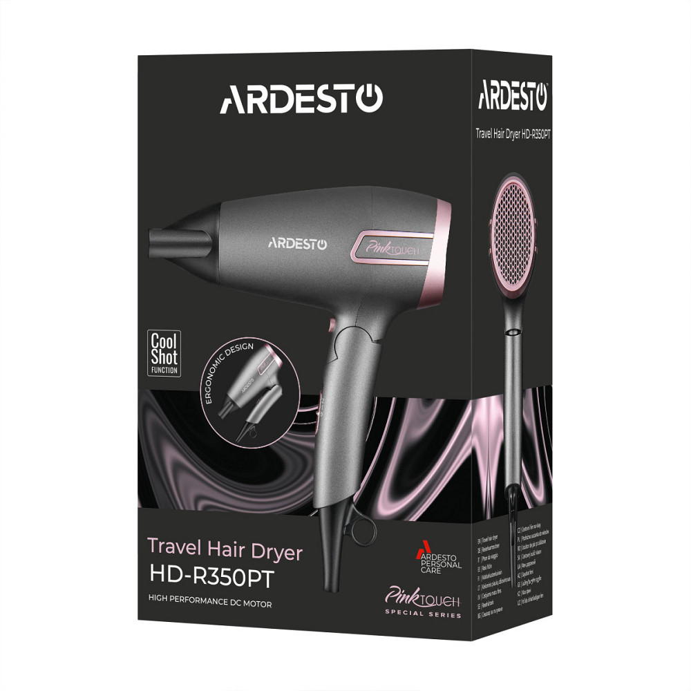 Фен Ardesto HD-R350PT 2000 Вт серый Київ - зображення 8