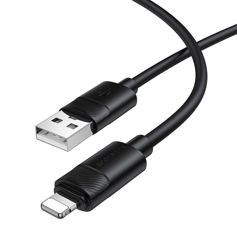 Дата кабель Borofone BX123 Leya USB to Lightning 12W (1m) Херсон - изображение 5