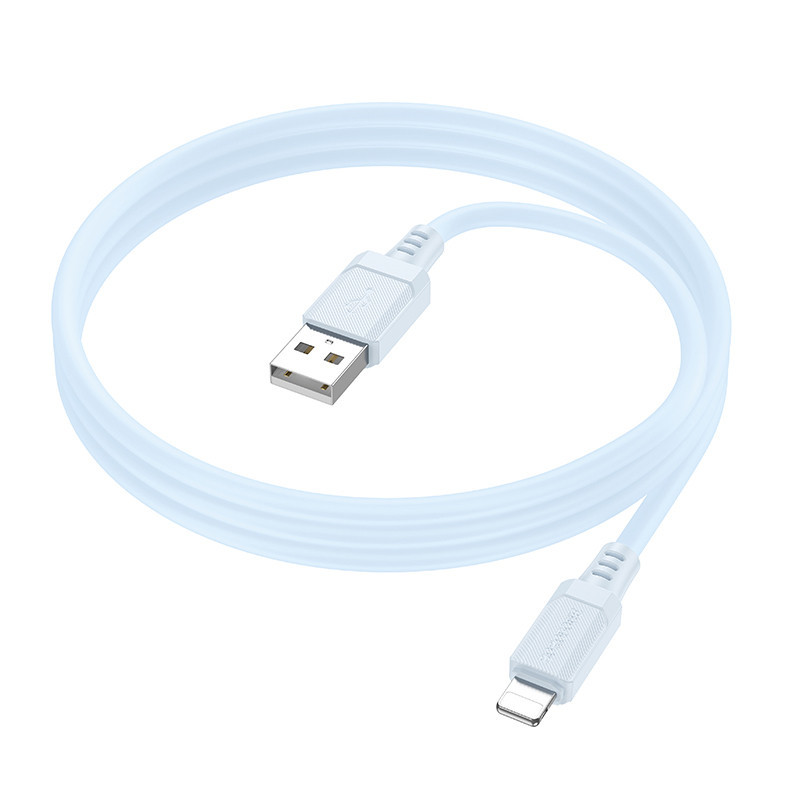 Дата кабель Borofone BX115 Lotto USB to Lightning 2.4A (1m) Херсон - изображение 2
