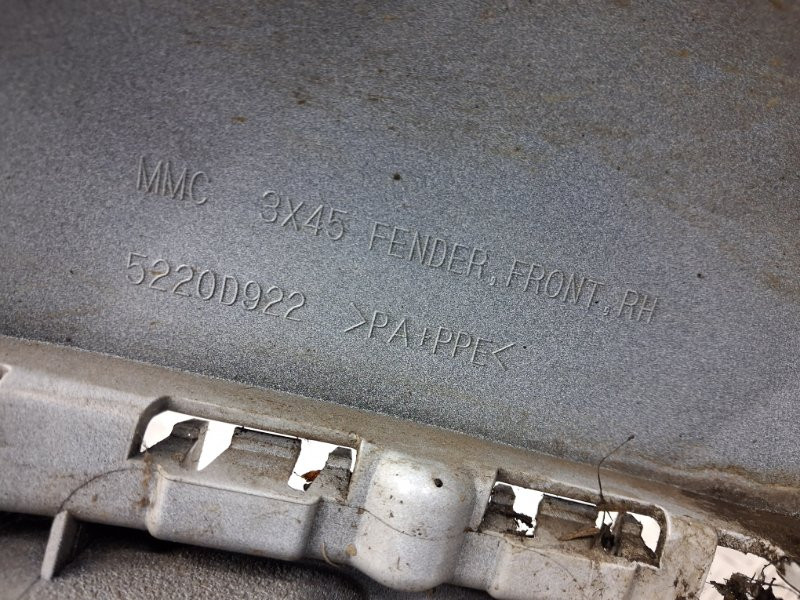 Крыло переднее правое Mitsubishi ASX GA 1.8 DIESEL 4N13 2010 (б/у) Київ - зображення 8