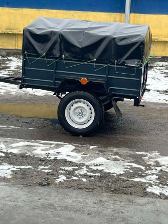 Новий надійний причіп 150х130х35 з трикутним дишлом від виробника Шостка - зображення 2