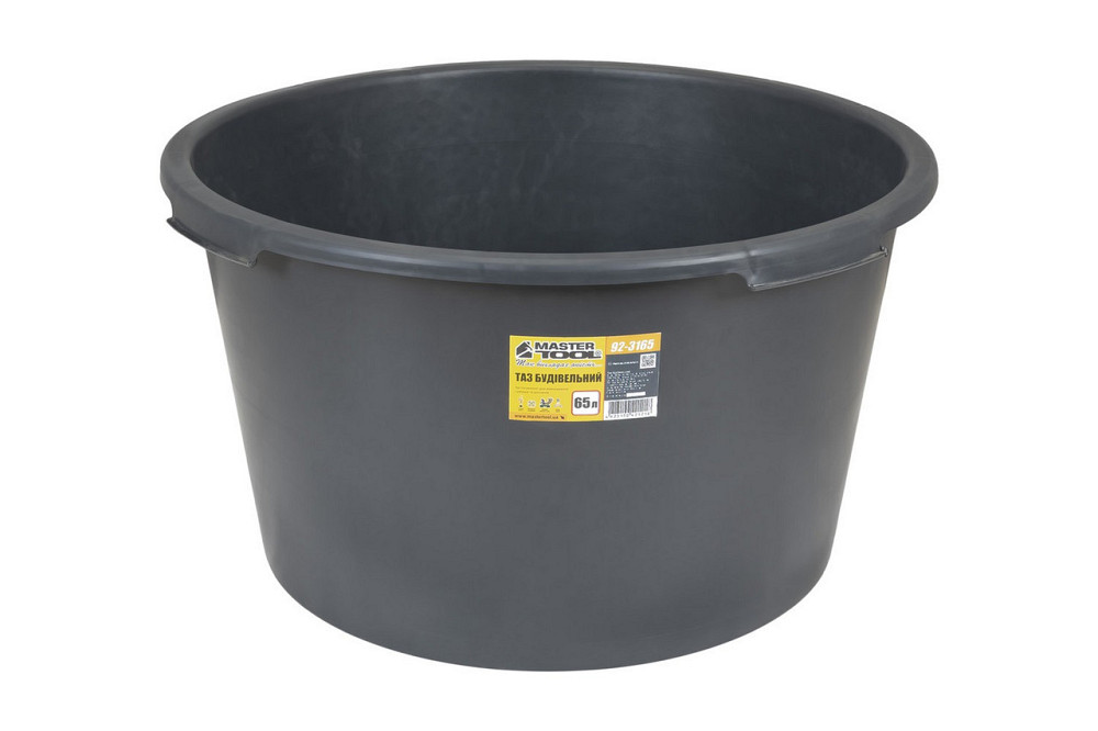 Таз пластиковый строительный MASTERTOOL 65 л круглый 92-3165 Харьков - изображение 1