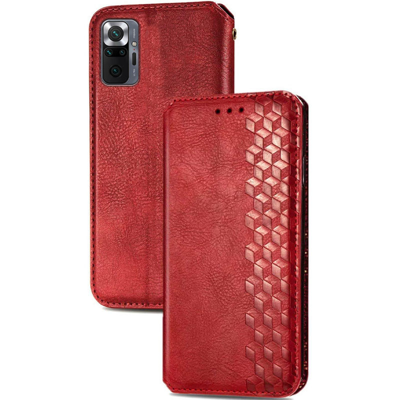 Кожаный чехол-книжка GETMAN Cubic (PU) для Xiaomi Redmi Note 10 Pro / 10 Pro Max Херсон - зображення 4