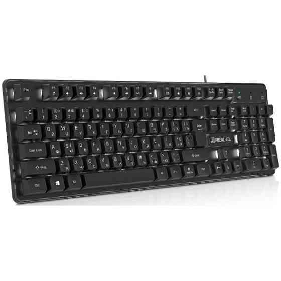 Клавіатура REAL-EL RK-7015 USB Black (EL123100049) Харків