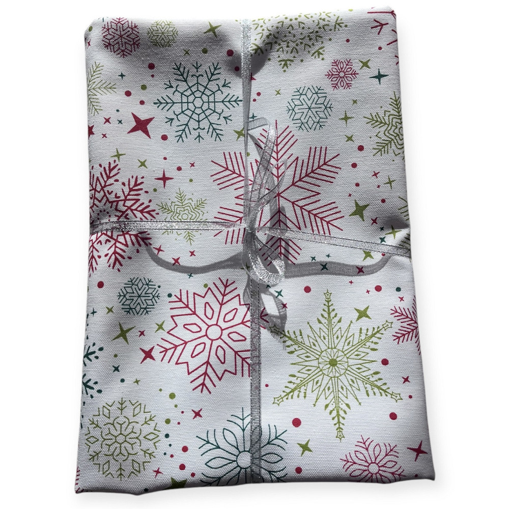 Скатерть с тефлоновим покрытием  1,4х2,4м Снежинки Одесса - изображение 9