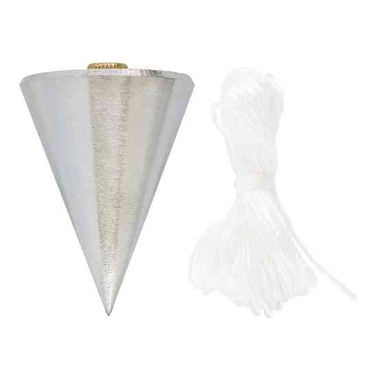 Отвес строительный MASTERTOOL металлический конусный 300 г шнур L 5 м 30-0602 Харьков