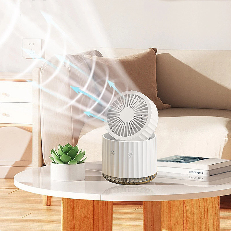 Настольный вентилятор Rapid Cooling 3in1 с водяным охлаждением и подсветкой 1200 mAh Херсон - зображення 6