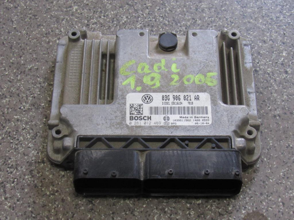 Блок управления двигателем VW Caddy 1.9 tdi 2004-2010 (03G906021AR) Ковель - изображение 2