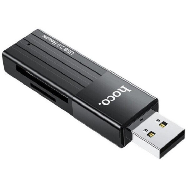 Кардрідер Hoco HB20 Mindful 2-in-1 USB2.0 Black (Код товару:26670) Харків - зображення 4