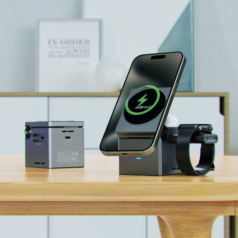 БЗУ Acefast E18 Rubik's Cube 3-in-1 Херсон - зображення 7