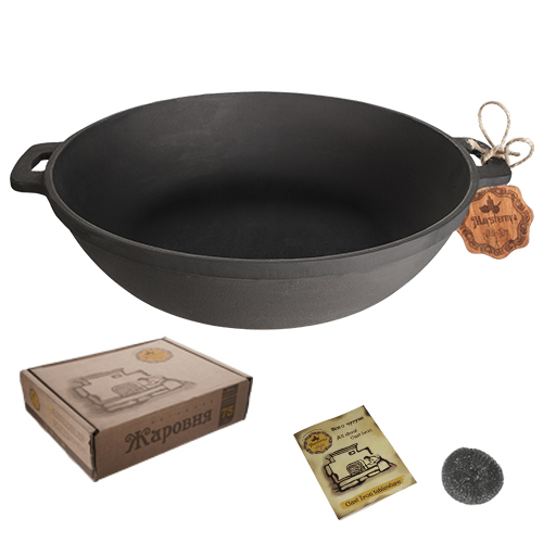 Жаровня чугунная с двумя ручками Maysternya 32х6 см Одеса - зображення 4