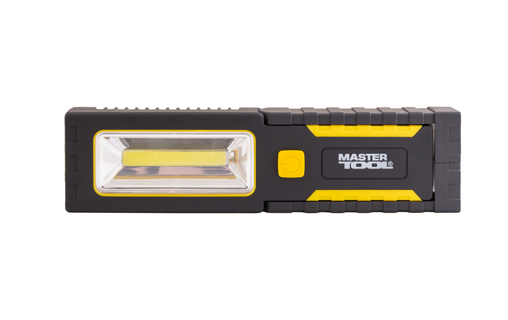 Фонарь магнитный с подвесом MASTERTOOL 220х54х28 мм 4xLED+COB LED 3xAAA ABS 94-0808 Харків - зображення 6