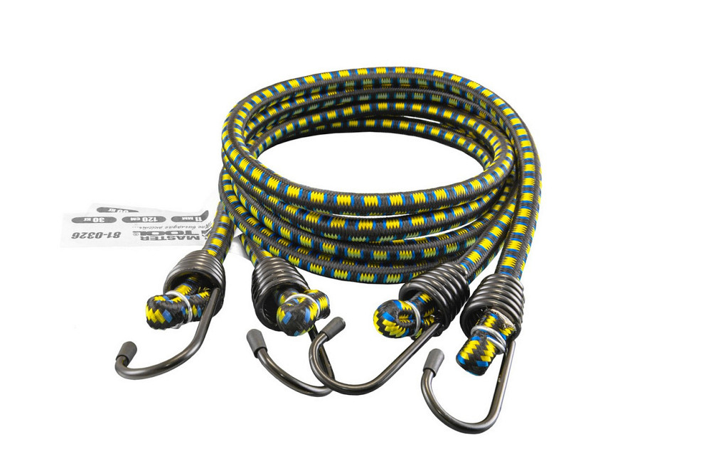 Стяжка груза MASTERTOOL резиновая Ø 11 мм 120 см набор 2 шт 81-0326 Харьков - изображение 1