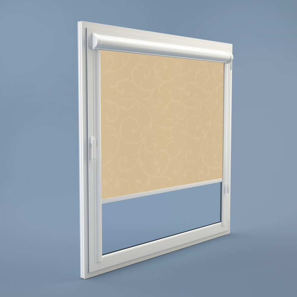 Рулонна штора Rolets Акант 2-2170-350 35x170 см закритого типу Бежева Київ - зображення 1