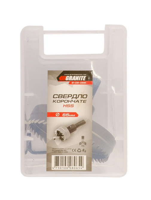 Сверло корончатое GRANITE HSS 65 мм 6-08-065 Харьков - изображение 2