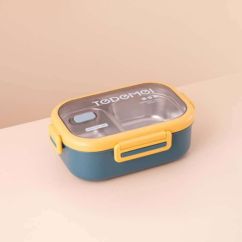 Ланч бокс одноярусний харчовий 11439 850 мл синій Київ - зображення 1