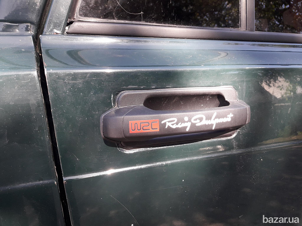 Наклейки на ручки Белая номер 6 светоотражающая с красным на диски или дворники Бориспіль - зображення 8