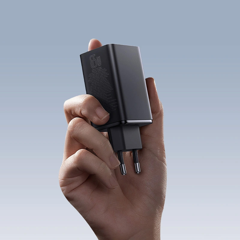 СЗУ Baseus GaN6 Pro OS 65W (2USB-A/2C) + кабель Type-C to Type-C (P10162701) Херсон - зображення 8