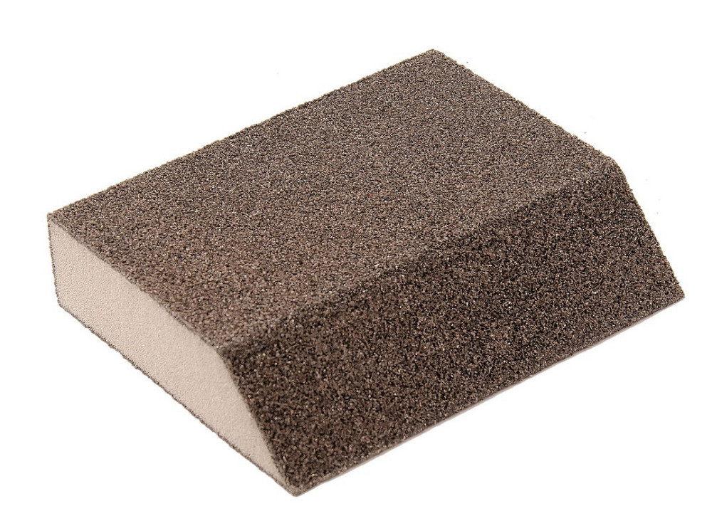 Губка для шлифования MASTERTOOL ТРАПЕЦИЯ Р120 110×90×25 мм 08-0612 Харків - зображення 2