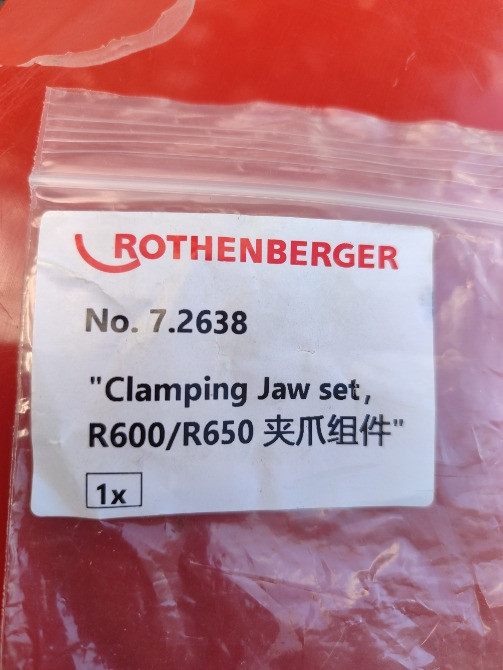 Оригінальні затискні кулачки ROTHENBERGER: 7_2638 для очисної машини Rothenberger R 600/650 Первомайськ - зображення 5