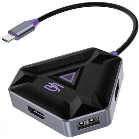 USB HUB Proove Gaming Spectre (2*USB3.0 + Type-C + PD100W + HDMI) Dark Gray (HBPG10221205) Харків