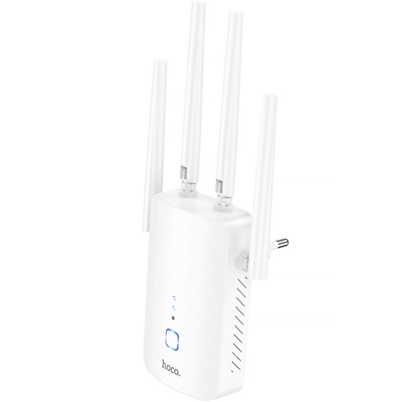 Беспроводной Wi-Fi репитер Hoco HI35 300Mbs 2.4GHz Херсон - зображення 2