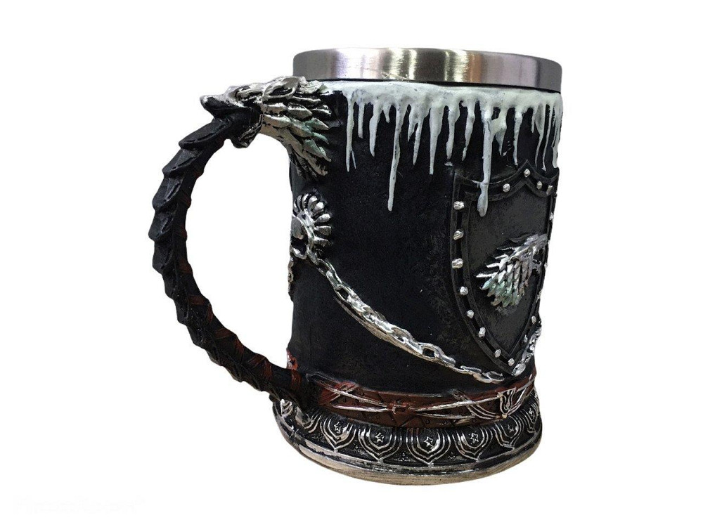 Кружка Чашка Бокал Игра Престолов Зима Близко Winter is Coming Stark Game Of Thrones 3D  Нержавеющая Київ - зображення 9