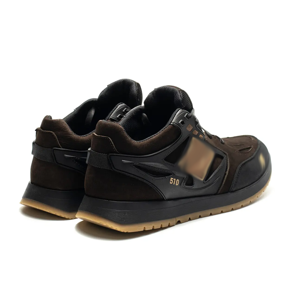 Мужские кожаные кроссовки  Clasic Brown Київ - зображення 4