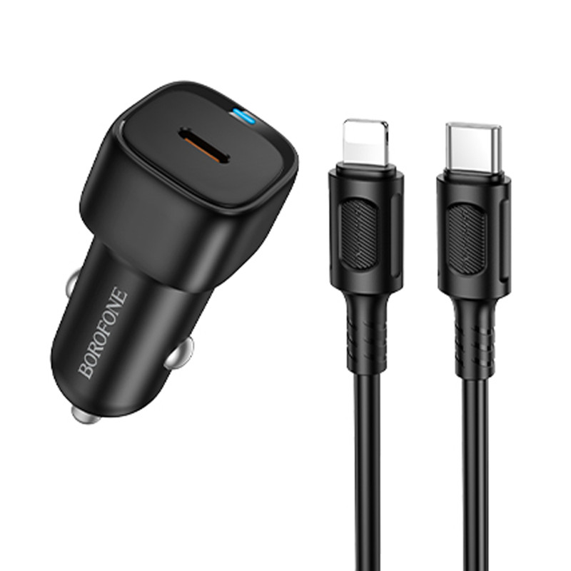 АЗУ Borofone BZ34A Cloud PD20W (1USB-C) + кабель Type-C to Lightning Херсон - зображення 1