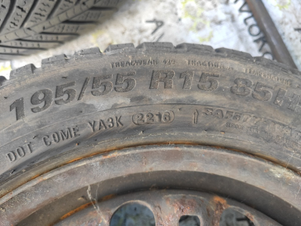 Диск с шиной 195/55 R15 Kumho Solus HA31 Skoda Fabia (6Q0601027M) Ковель - зображення 5