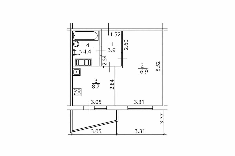 продажа 1-к квартира Киев, Дарницкий, 60000 $ Київ - зображення 12