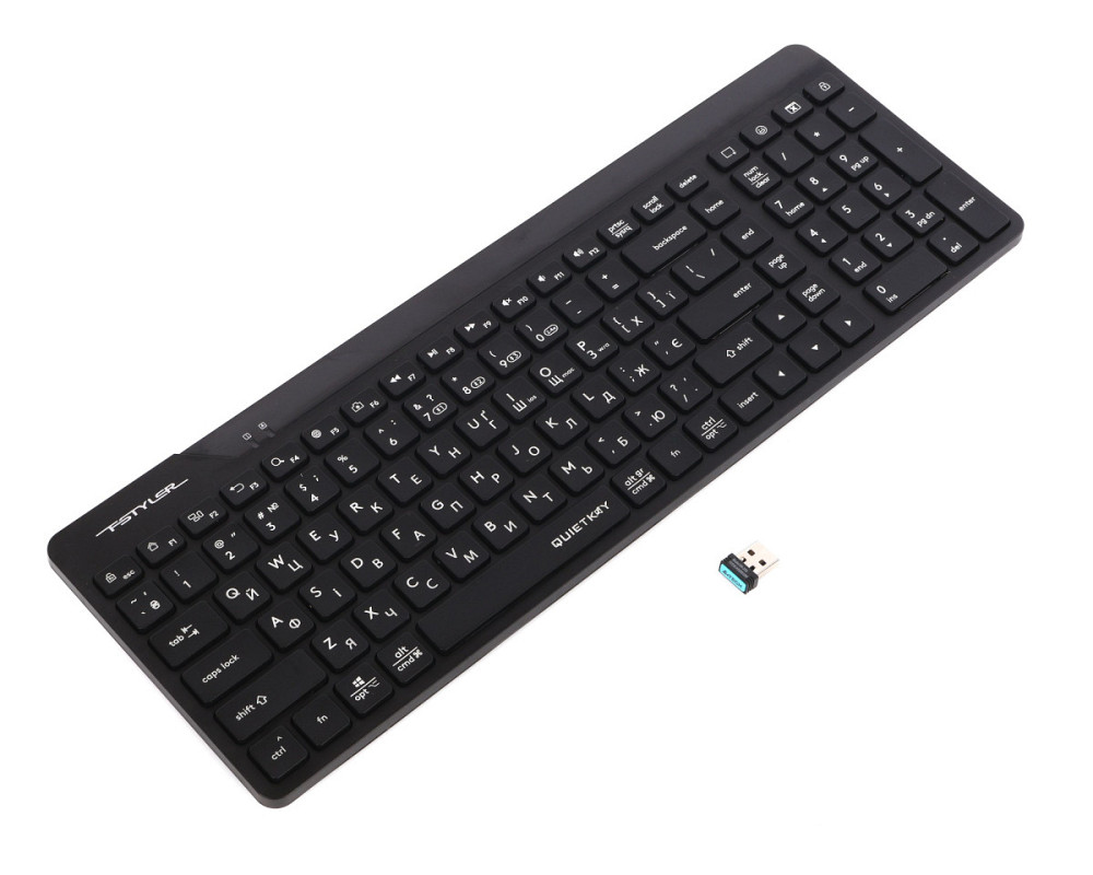 Клавиатура беспроводная A4Tech Fstyler FBK23 AS (Black) черная Київ - зображення 4
