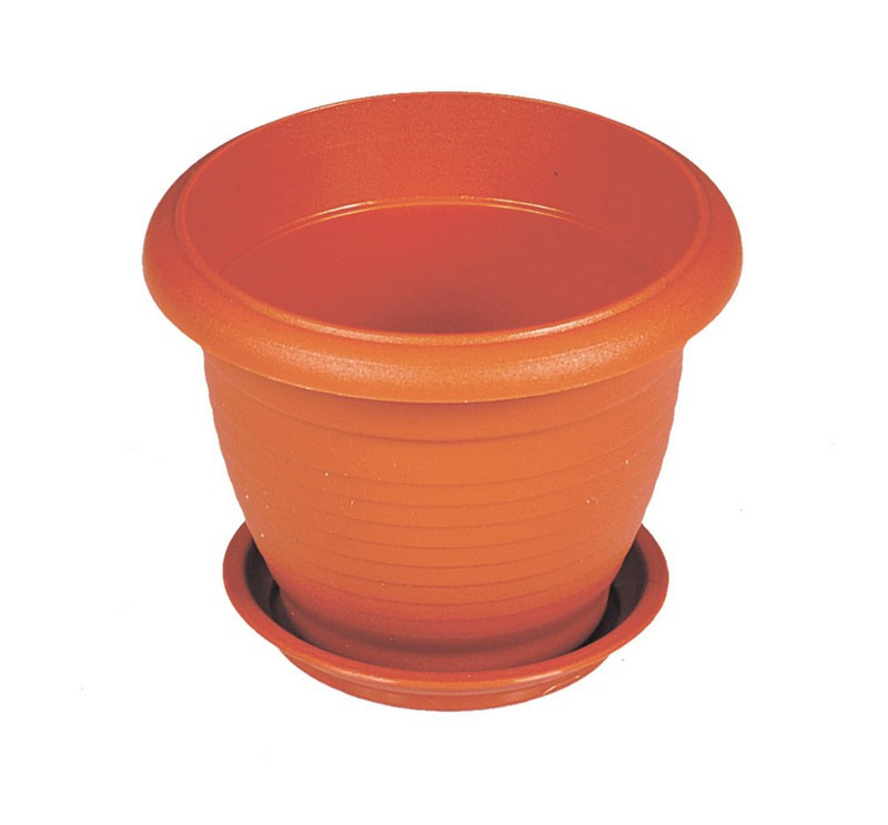 Горшок цветочный ГОСПОДАР "РИМ" Ø8 см коричневый 92-8018 Харьков - изображение 1