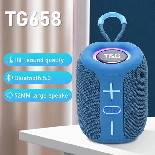 Колонка портативная Bluetooth T&G TG658 blue синяя Київ - зображення 2