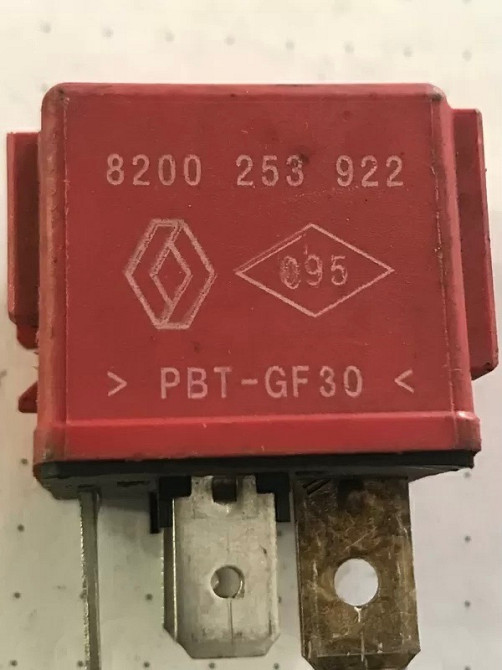 Бу реле 60A красное Renault 8200253922, 20240040 Кропивницький - зображення 1