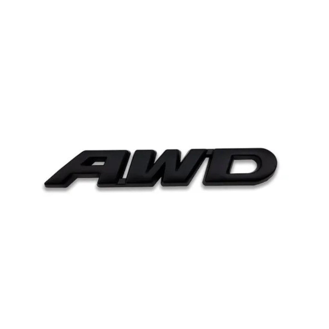 Наклейка на авто AWD Металлическая чёрная не ржавеет Киев - изображение 1