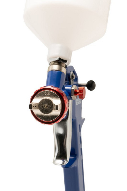 Краскопульт пневматический MASTERTOOL HP DRAW ВПЛБ 600 мл Ø 1,5 мм круглый/плоский факел 120-180 л/м Харків - зображення 2