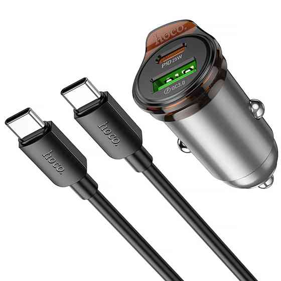 АЗУ Hoco NZ16A Rigorous 43W (1USB-A/1C) + кабель Type-C to Type-C Херсон