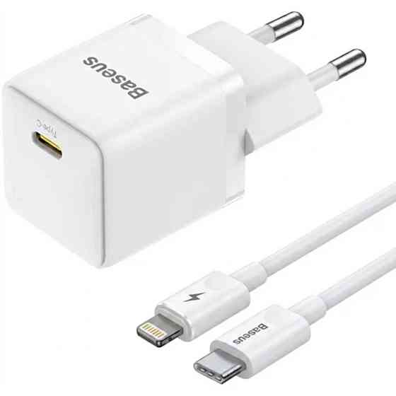 СЗУ Baseus Palm Fast Charger 20W (1USB-C) + кабель Type-C to Lightning (E01164) Херсон