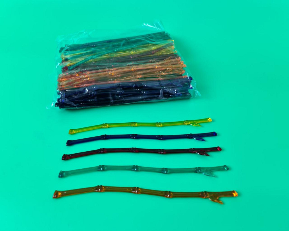 Мешалка пластиковая для коктейля "Бамбук" 20,5см (100шт)   (1 пач) Харьков - изображение 1