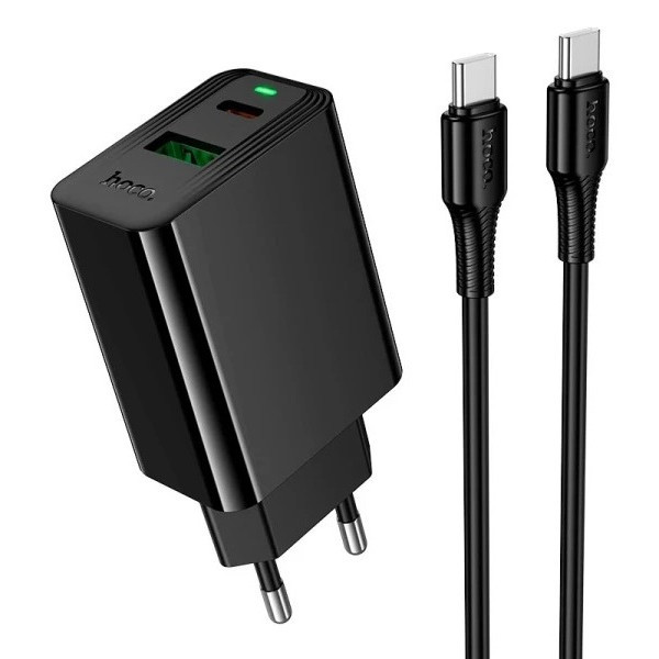 Мережевий зарядний пристрій Hoco CS94A 20W Black Харків - зображення 3