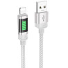 Дата кабель Hoco U126 Lantern 2.4A USB to Lightning (1.2m) Херсон