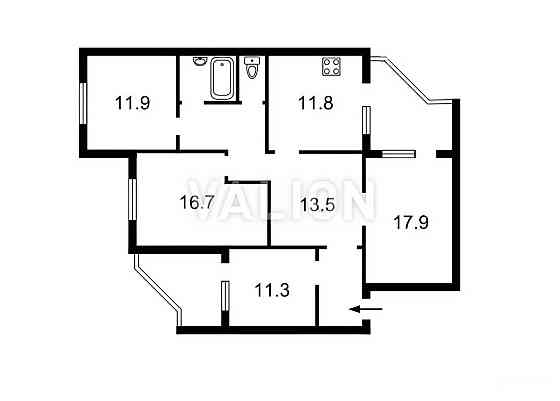 продажа 4-к квартира Киев, Дарницкий, 105000 $ Киев