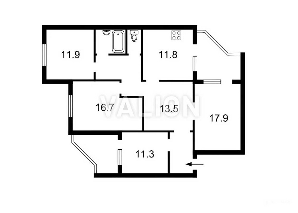 продажа 4-к квартира Киев, Дарницкий, 105000 $ Киев - изображение 6
